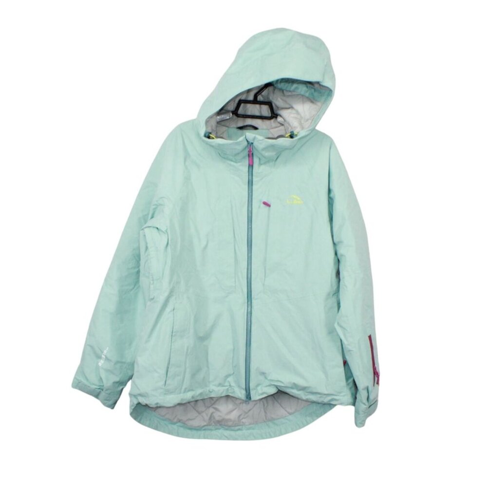 LL Bean Women's Wildcat Waterproof Insulated Ski Jacket Pale Turquoise Size L